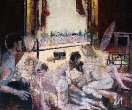 Lars von Trier (2) - Painting by Michael Kunze