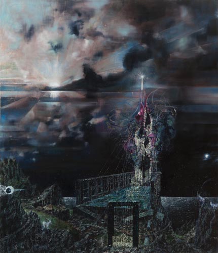 Umnachtfaltung - Painting by Michael Kunze