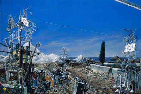    Zweiter Mittag (Salz) · Second Noon (Salt) - Painting by Michael Kunze