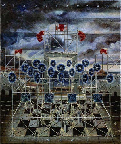 Werkstatthof · Workshop Yard - Painting by Michael Kunze