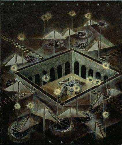 Werkstatthof · Workshop Yard - Painting by Michael Kunze