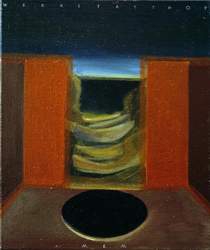 Werkstatthof · Workshop Yard - Painting by Michael Kunze