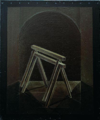 Werkstatthof · Workshop Yard - Painting by Michael Kunze