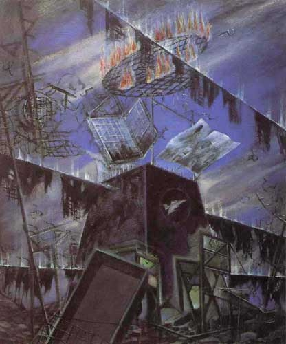 Projektion durch die Wand · Projection through the Wall - Painting by Michael Kunze