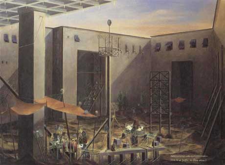 Warum hat die Jungfrau ihre Zähne verloren? · Why did the Virgin Loose her Teeth? - Painting by Michael Kunze