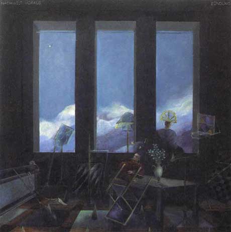Nachwelt Voraus,Zündung ·  Positerity in Advance, Ignition - Painting by Michael Kunze