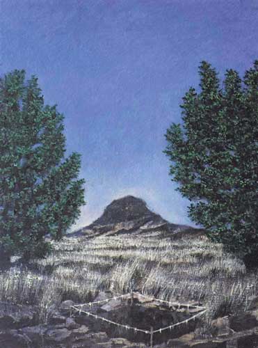 Schuß · Shot - Painting by Michael Kunze