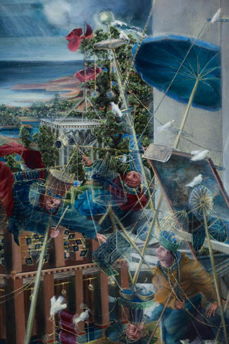 Vormittag/Detail · Forenoon/Detail - Painting by Michael Kunze